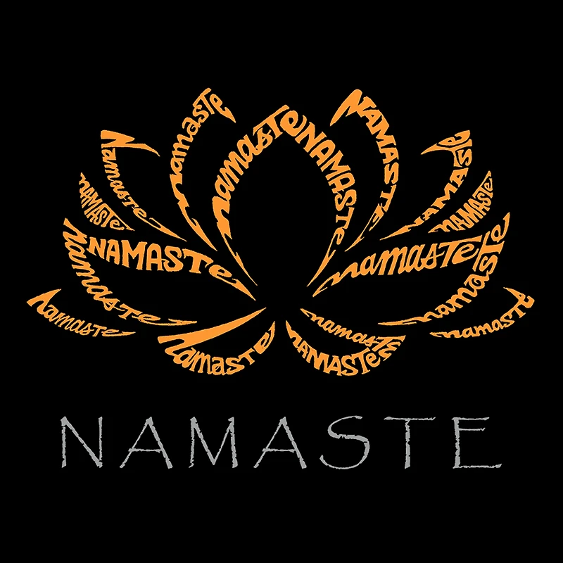 LA Pop Art Men's Word T-Shirt - Namaste