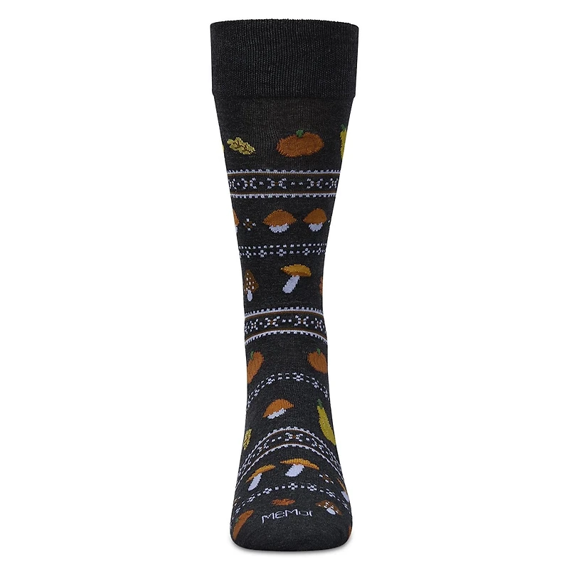 MeMoi Men's Harvest Rayon From Bamboo Crew Socks