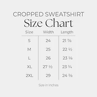 Simply Sage Market - Women's Cropped Sweatshirt Teacher Tall Floral