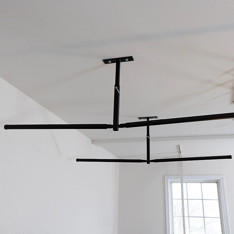 StoreYour Hi-Port 2 Ladder Ceiling Storage Rack, Double Sided, Holds 150 lbs