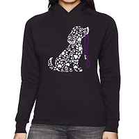 LA Pop Art Dog Leash - Women's Word Hooded Sweatshirt