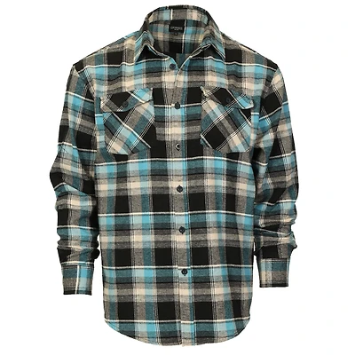 Gioberti Men's 100% Cotton Brushed Flannel Shirt