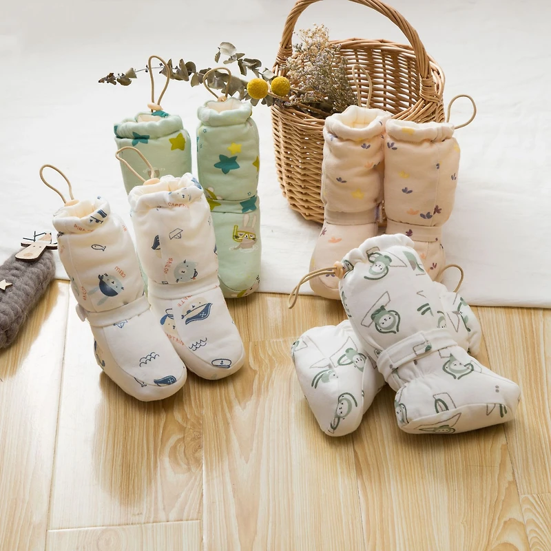 MyKids-USA Arrival Baby Animals Cartoon Pattern Toddler Cotton Shoes