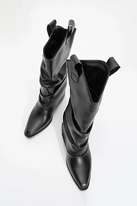 Prologue Shoes Womens Okus Buckle Block Heel Boot