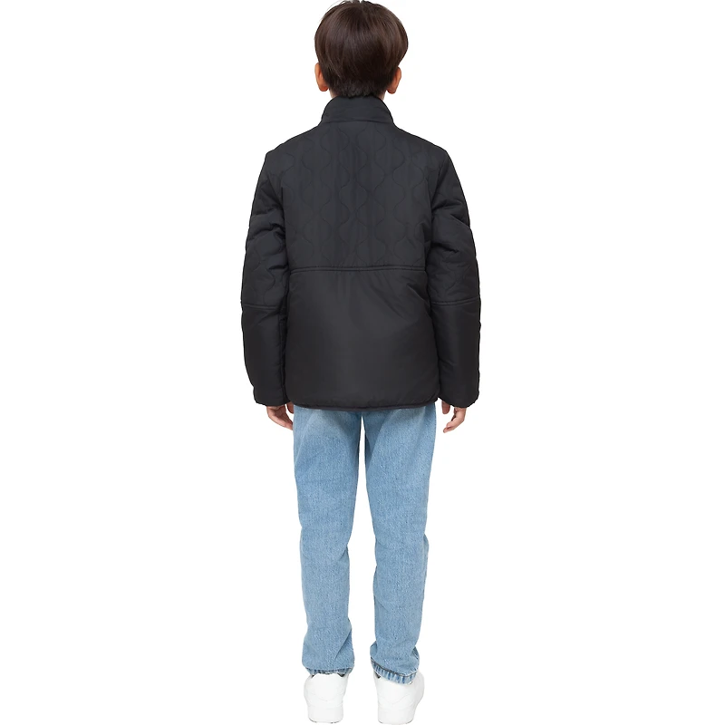 Rokka&Rolla Little & Big Kid Boys Reversible Puffer Fleece Jacket
