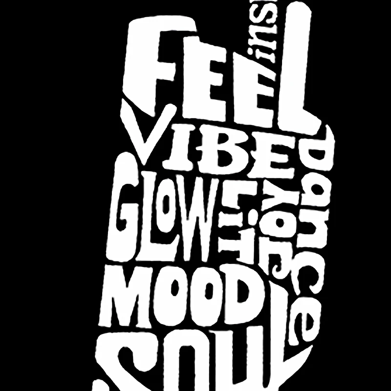 LA Pop Art Men's Word T-Shirt - Mood Headphones