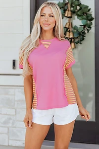Threaded Pear Women's Wynter Patchwork Loose T Shirt
