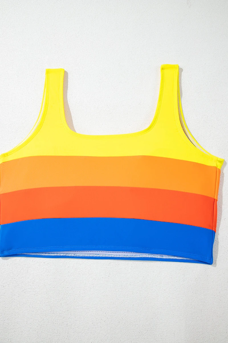 Threaded Pear Women's Dylan Colorblock Square Top