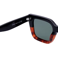 AGP PARIS Women's Two-Tone Geometric Edge Acetate Polarized Lens UV400 Sunglasses