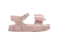bebe Girl's Bow Accent Platform Sandals with Ankle Strap