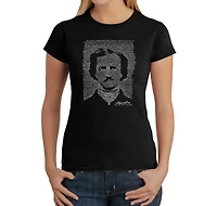 LA Pop Art Women's Word T-Shirt - EDGAR ALLEN POE