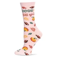 MeMoi Women's Football & Fall Bamboo Crew Socks