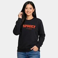 Simply Sage Market - Women's Graphic Sweatshirt Spooky Vibes Puff Print