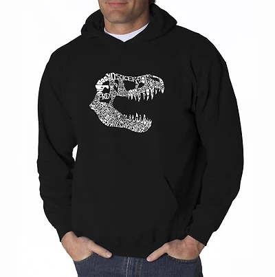 LA Pop Art TREX - Men's Word Hooded Sweatshirt