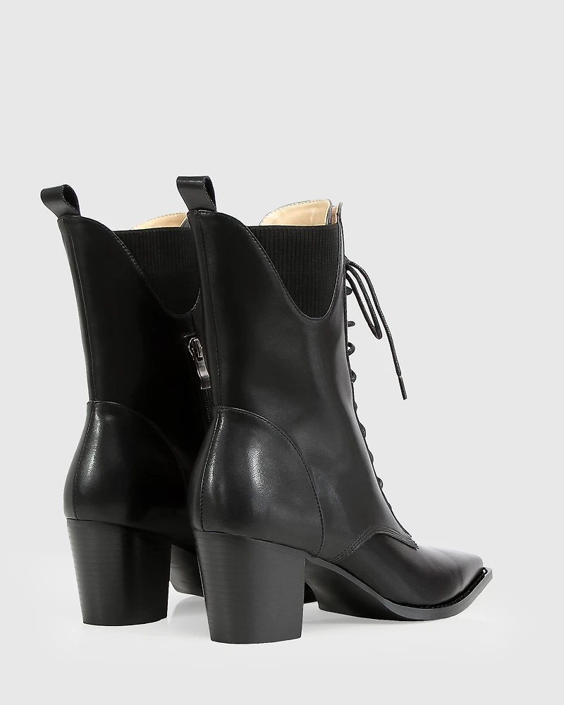Belle & Bloom Womens Jumping Ship Laced Boot
