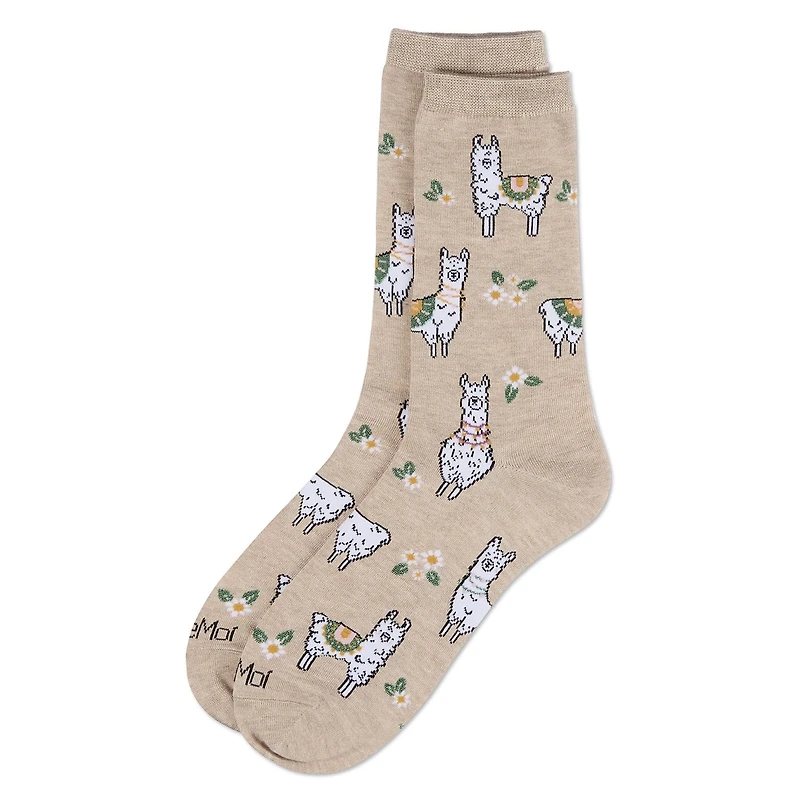 MeMoi Women's Alpaca Rayon From Bamboo Crew Socks