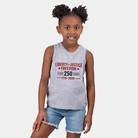 The Juniper Shop - Liberty Justice Freedom 250 Year Youth Tank Top