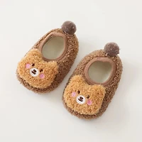 MyKids-USA Baby 3D Cartoon Bear Patched Pattern Non-Slip Warm Shoes