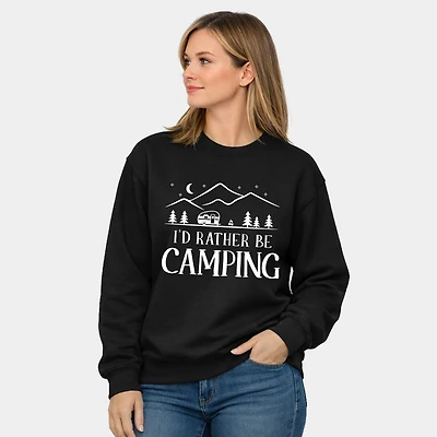 Simply Sage Market - Rather Be Camping Camper  Women's Graphic Sweatshirt