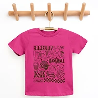 The Juniper Shop - Gameday Baseball Vibes Collage Youth Short Sleeve Graphic T-Shirt