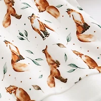 MyKids-USA Baby 1pc Organic Cotton Allover Fox Graphic Longsleeve Hoodie