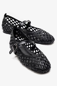 Prologue Shoes Womens Doux Woven Ballet Flat