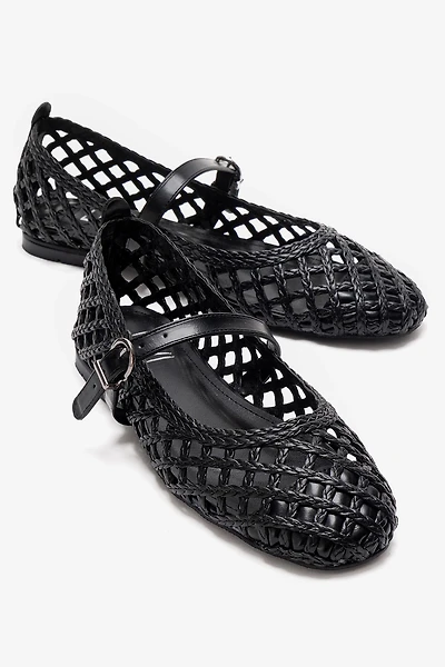 Prologue Shoes Womens Doux Woven Ballet Flat