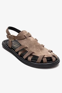 Forever & Always Womens Alone Leather Gladiator Sandals