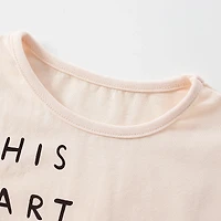 MyKids-USA Baby Girl Heart Pattern Long Sleeve Kids Valentine Day Shirt