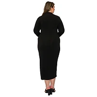 L I V D Women's Plus Aurora Ruffled Bodycon Dress