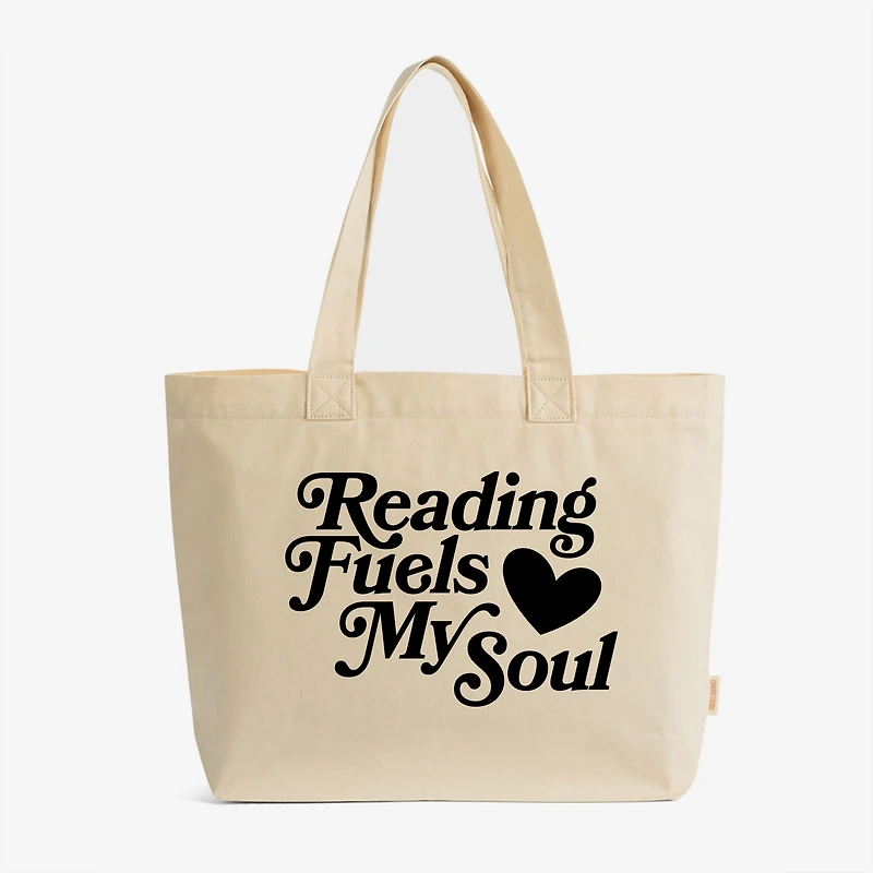 Simply Sage Market - Zippered Canvas Tote Reading Fuels My Soul
