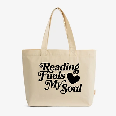 Simply Sage Market - Zippered Canvas Tote Reading Fuels My Soul