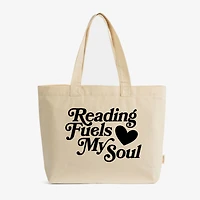 Simply Sage Market - Zippered Canvas Tote Reading Fuels My Soul