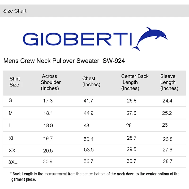 Gioberti Men's Jacquard Crew Neck Pullover Sweater