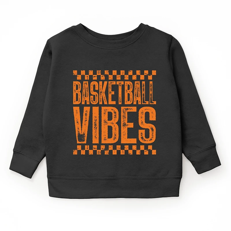 The Juniper Shop - Basketball Vibes Checkered Distressed Youth Graphic Sweatshirt
