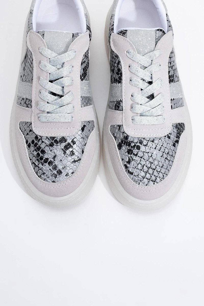 Prologue Shoes Womens Rexie Glitter Sneakers