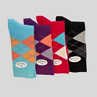 Wear Sierra Women's Combed Cotton Crew Socks 1 or 4 Pair Packs