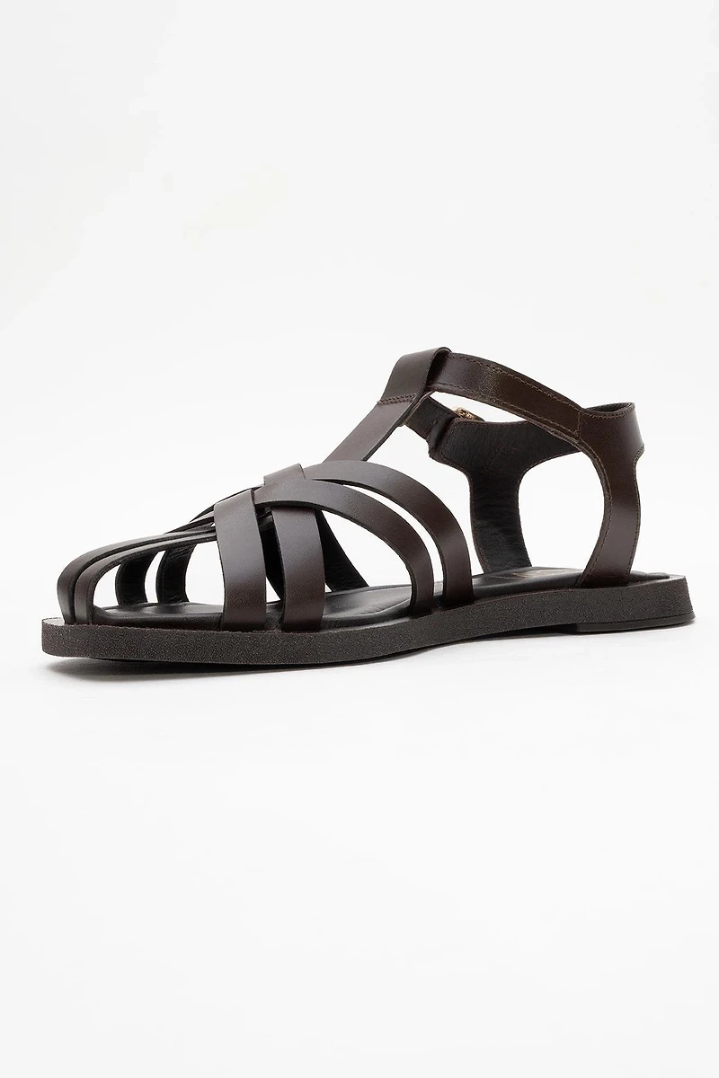 Forever & Always Womens Andres Leather Sandals