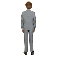 Gioberti Boy's Linen Blend Suit Set Jacket And Dress Pants