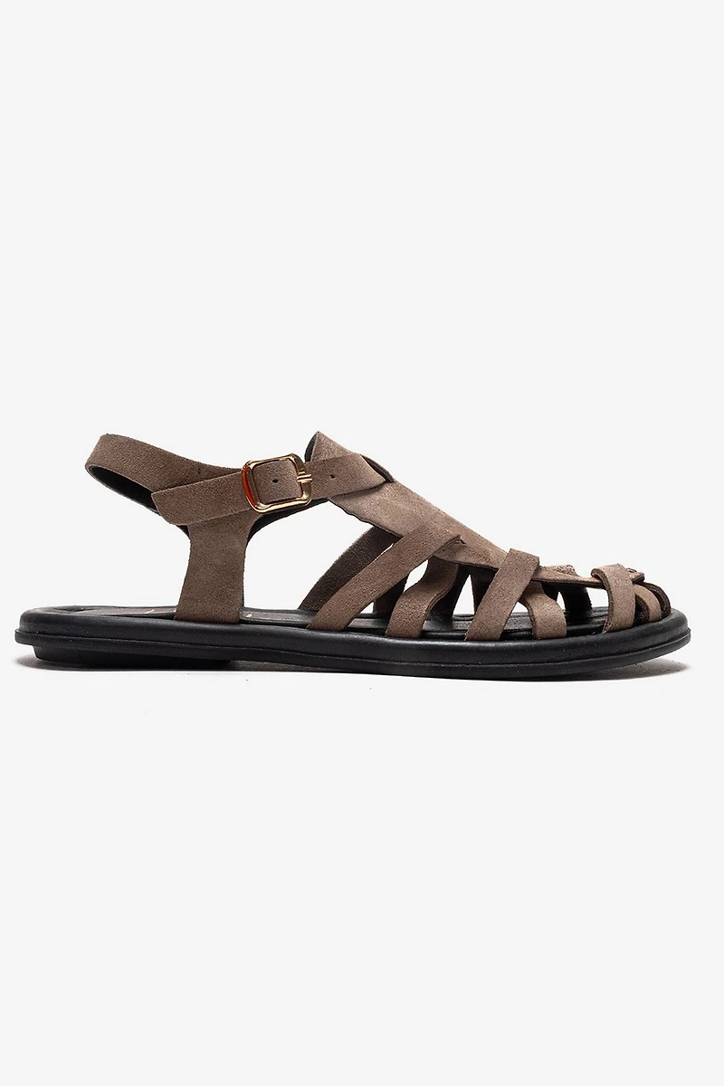 Forever & Always Womens Alone Leather Gladiator Sandals