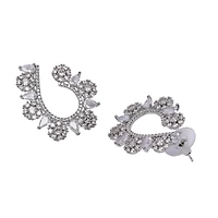 AGP PARIS Womens Contemporary U Shaped Hoop Earrings