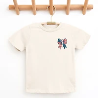 The Juniper Shop - Patriotic Bow Stars Youth Short Sleeve Graphic T-Shirt