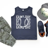 The Juniper Shop - Distressed Game Day Baseball Youth Tank Top
