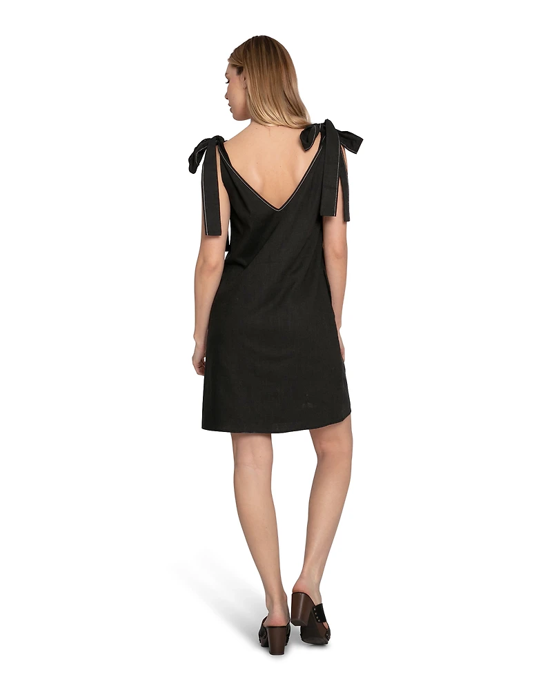 Belle & Bloom Womens Burning Love Tie Shoulder Mini Dress