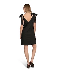 Belle & Bloom Womens Burning Love Tie Shoulder Mini Dress