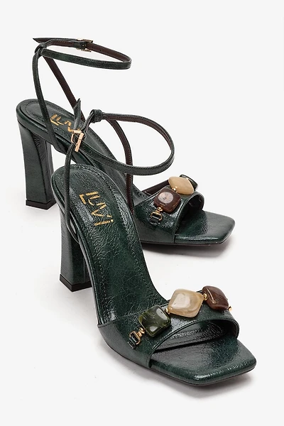 Prologue Shoes Womens Franca Block Heel Sandal