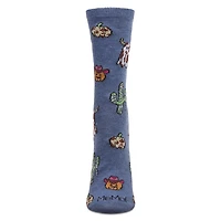 MeMoi Women's Spooky Western Holiday Crew Socks