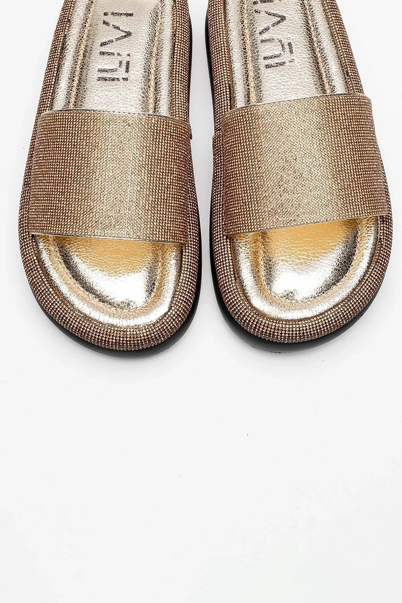 Prologue Shoes Womens Oeste Rhinestone Platform Sandal