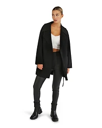 Belle & Bloom Womens Eternal Flame Wool Blend Short Robe Coat