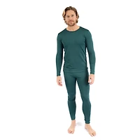 Leveret Men's Boho Solid Thermal Pajama Set